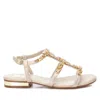 Xti Women's Flat Strappy Sandals By  In Gold