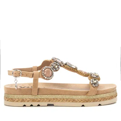 Xti Women's Flat Suede Sandals By  In Beige
