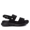 Xti Women's Flat Suede Sandals In Black In Black