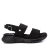 Xti Women's Flat Suede Sandals In Black In Black