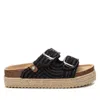 Shop Xti Women's Footbed Jute Wrapped Platform Sandals By  In Black