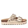 Shop Xti Women's Footbed Jute Wrapped Platform Sandals By  In Gold