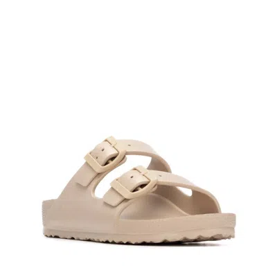 Xti Women's Footbed Rubber Double Strap Sandals In White