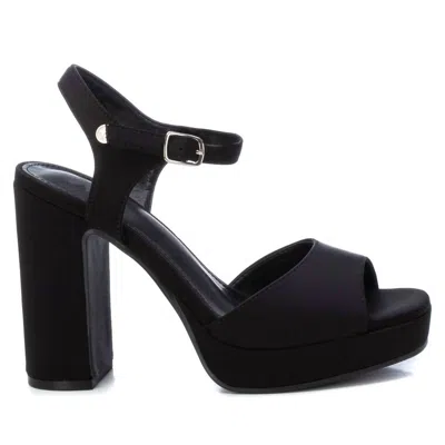 Xti Women's Heel Suede Sandals In Black
