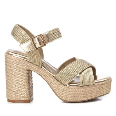 Xti Women's Heeled Jute Platform Sandals By  In Beige