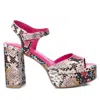 Xti Women's Heeled Platform Sandals Buga By  In Multi
