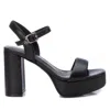 Xti Women's Heeled Platform Sandals In Black In Black