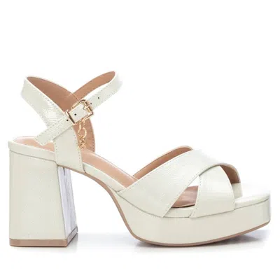 Xti Women's Heeled Platform Sandals By  In White