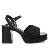 Xti Women's Heeled Platform Sandals In Black In Black