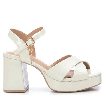 Xti Women's Heeled Platform Sandals In Ice In White