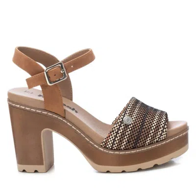 Xti Women's Heeled Platform Sandals In Medium Brown