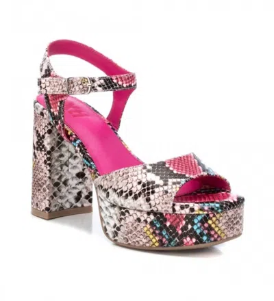 Xti Women's Heeled Platform Sandals In Multicolor