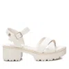 Xti Women's Heeled Platform Sandals In Ice In Blue