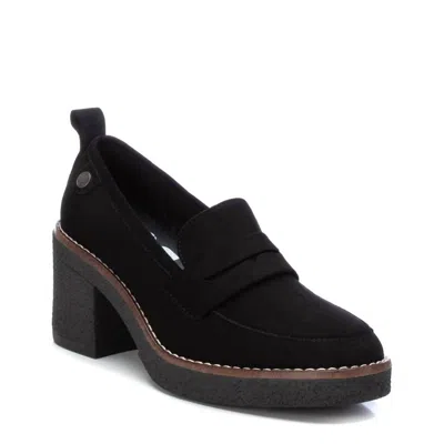 Xti Women's Heeled Suede Moccasins In Black