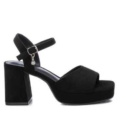 XTI WOMEN'S HEELED SUEDE SANDALS WITH PLATFORM BY XTI