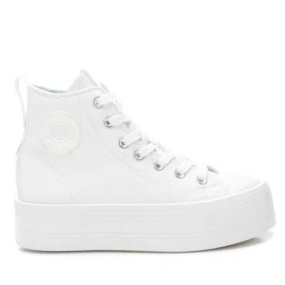 Xti Women's High Top Canvas Sneakers Refresh By  In White