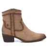 Xti Women's Italian Western Booties In Light Brown In Brown
