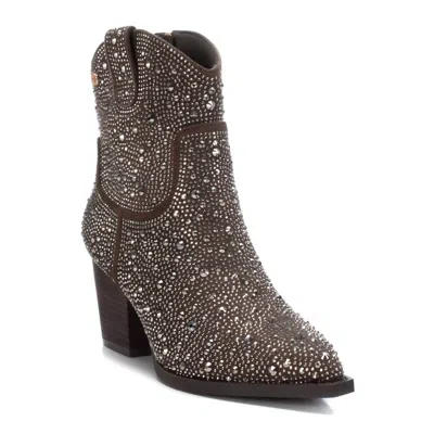Xti Women's Italian Western Booties In Taupe In Grey