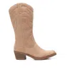 Xti Women's Italian Western Boots In Beige In Beige