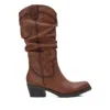 Xti Women's Italian Western Boots In Camel In Brown