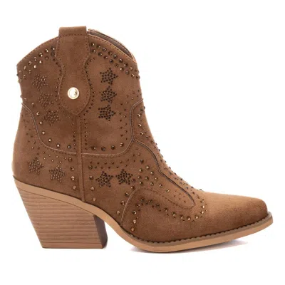 Xti Women's Italian Western Suede Booties By  In Multi