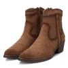 Xti Women's Italian Western Suede Booties By  In Multi