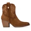 Xti Women's Italian Western Suede Booties Refresh Collection By  In Brown