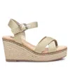 Xti Women's Wedge Sandals In Ice In Gold