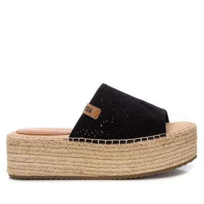 Xti Women's Jute Wrapped Platform Sandals Refresh By  In Black
