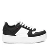 Xti Women's Lace Trainer Sneakers In Black In Black