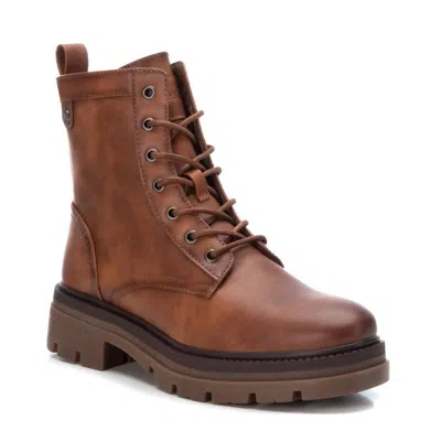 Xti Women's Lace-up Booties - 171000 In Camel