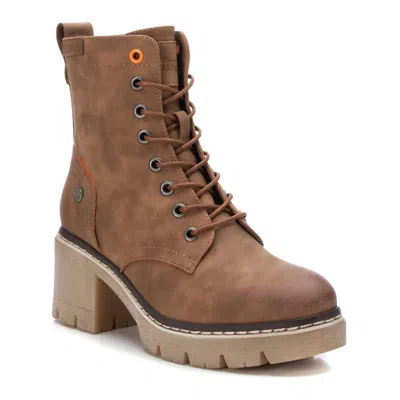 Xti Women's Lace-up Booties In Camel In Brown