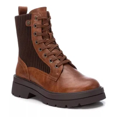 Xti Women's Lace-up Booties In Camel In Brown
