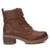 Shop Xti Women's Lace-up Booties In Camel In Multi