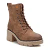 Xti Women's Lace-up Booties In Camel In Multi
