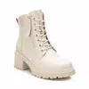 Xti Women's Lace-up Booties In Ice In White