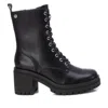Xti Womens Combat Booties In Black