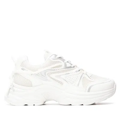 Xti Women's Lace-up Casual Sneakers Refresh Collection By  In White
