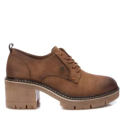 Xti Women's Lace-up Moccasin In Camel In Multi