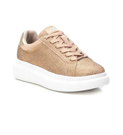 Xti Women's Lace-up Sneakers In Beige
