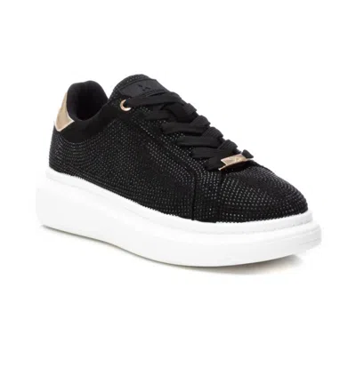 Xti Women's Lace-up Sneakers In Black