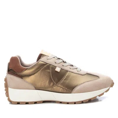 Xti Women's Lace-up Sneakers In Gold