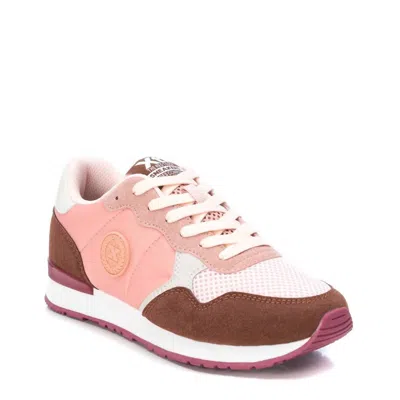Xti Women's Lace-up Sneakers In Light Pink