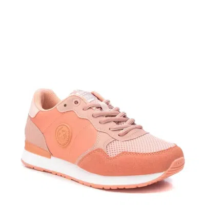 Xti Women's Lace-up Sneakers In Light/pastel Orange In Multi