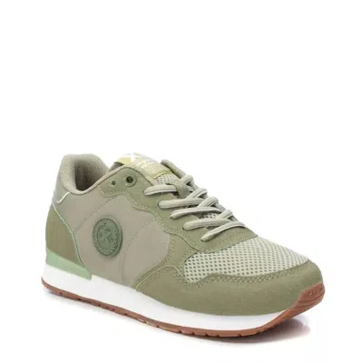 Xti Women's Lace-up Sneakers In Open Green