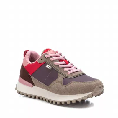 Xti Women's Lace-up Sneakers In Purple