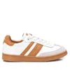 Xti Women's Lace-up Sneakers In White/camel In Multi