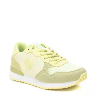 Xti Women's Lace-up Sneakers In Yellow