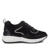 Xti Women's Suede Metallic Sneakers In Black In Black