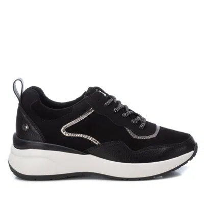 Xti Women's Suede Metallic Sneakers In Black